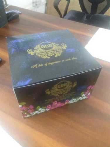 Glossy Lamination Multi Colour Print Cake Box