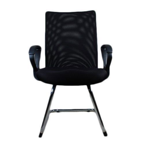 Non Rotatable Netted Visitor Chair