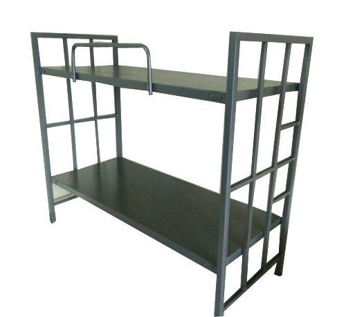 Black Powder Coated Double Bunker Bed