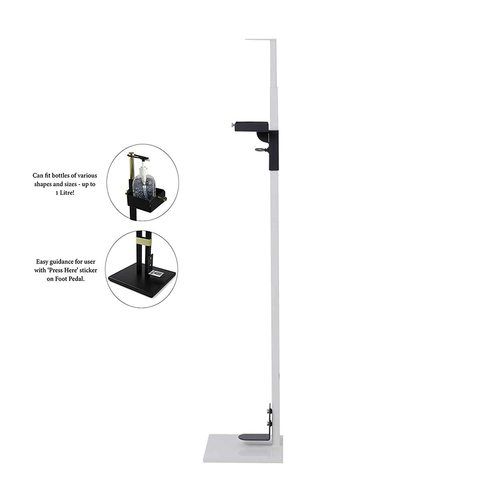 Black Completely Adjustable Hand Sanitizer Stand