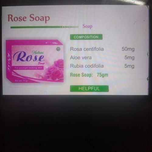 Red 75 Grams Ayurvedic Rose Soap