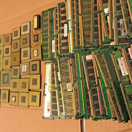 Green Computer Ram Scrap