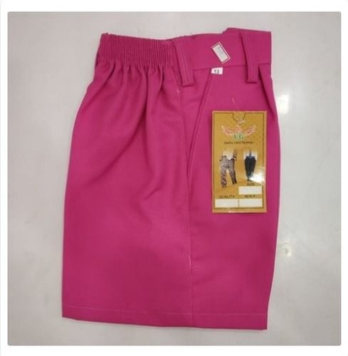 Cotton Pink Primary School Half Pant Age Group: 5-10 Years