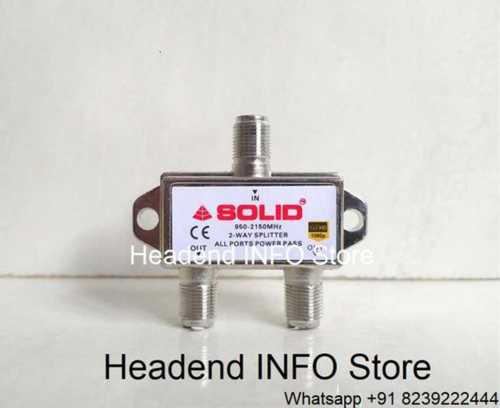 Silver 2 Way Splitter Solid - Headend Info Store