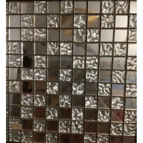 Multi Color Silver Metal Mosaic Tile