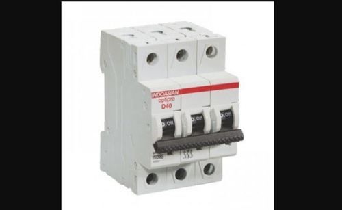 White Electric 32A Three Pole Mcb