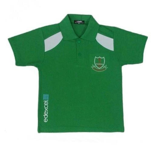 School Green Cotton T Shirt
