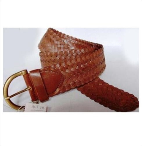 Ladies Braided Leather Belt