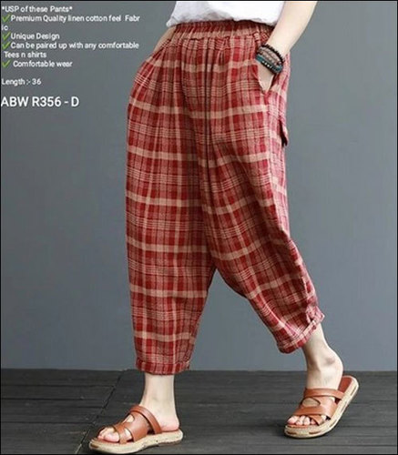 Stylish And Trendy Look Cotton Designed Printed Harem Pant For Women at  Best Price in Vellore | Sai Readymades