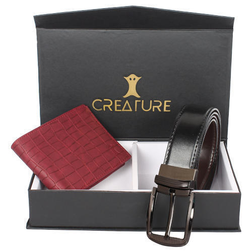 ऑल मेन क्रिएचर वॉलेट और बेल्ट गिफ्ट सेट