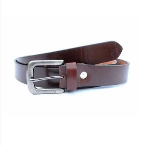 Mens Matte Brown Formal Belt