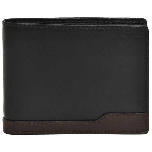 Black Leather Wallet With Shiny Look