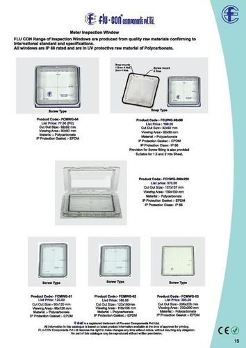 Polycarbonate Meter Inspection Window