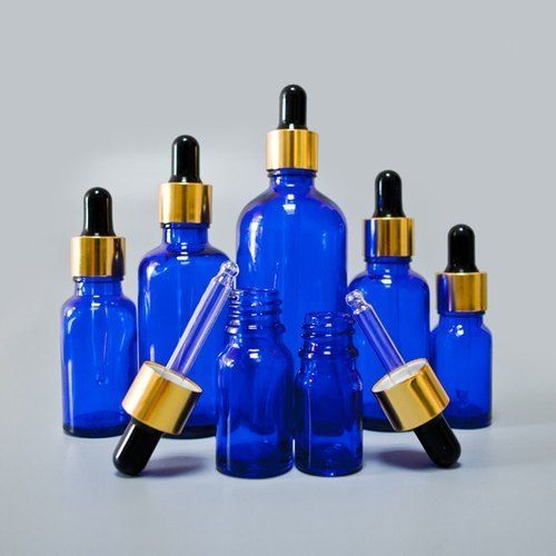 White Beard Oil Dropper Glass Bottles