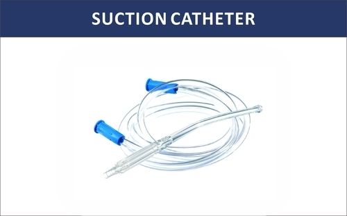 White And Blue Disposable Plastic Suction Catheter