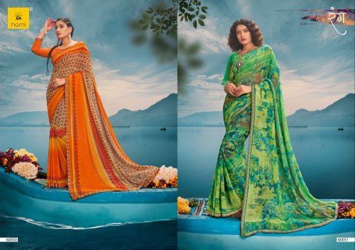 Gauri-3 Fancy Printed Sarees With Blouse Piece