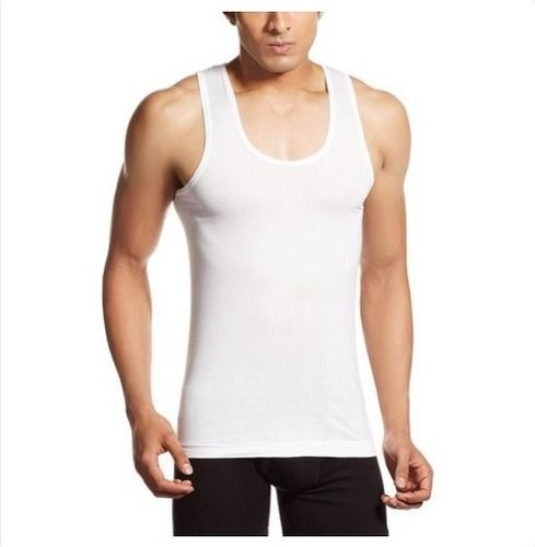 Plain Men White Cotton Vest at Best Price in Mumbai