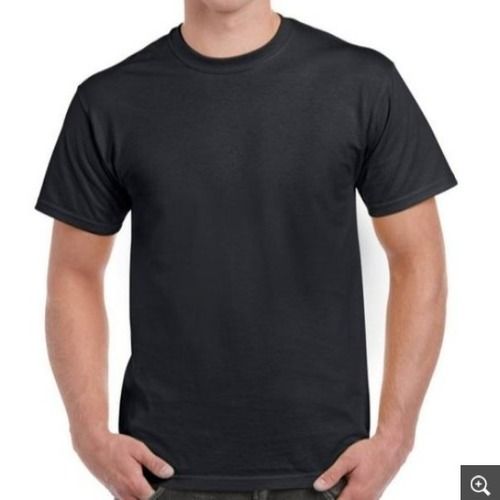 Mens Black Cotton T Shirt Age Group: 16+