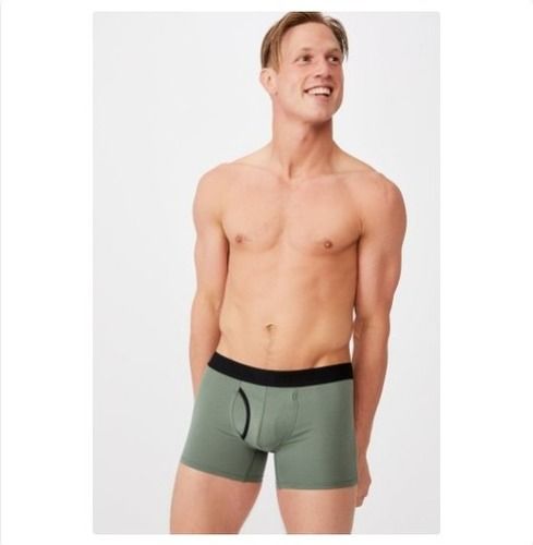 Mens Plain Cotton Trunk