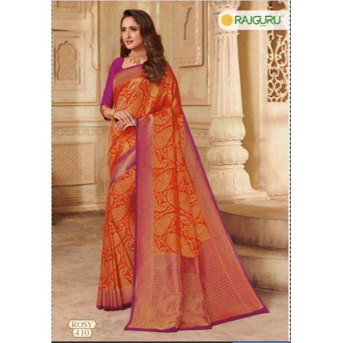 All Rosy 410 Rajguru Ladies Sarees With Blouse Piece