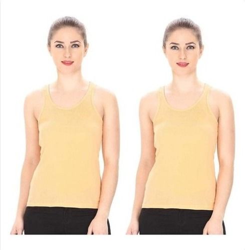 Women Plain Cotton Vest