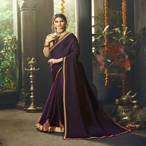 Art Silk Party Wear Saree With Blouse Piece