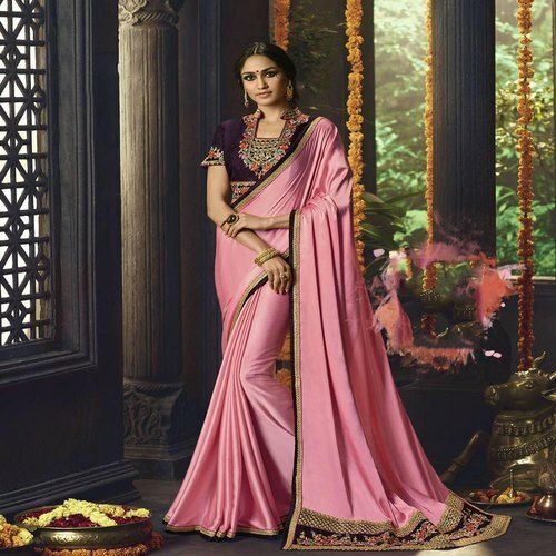 All Barfi Silk Saree With Blouse Piece