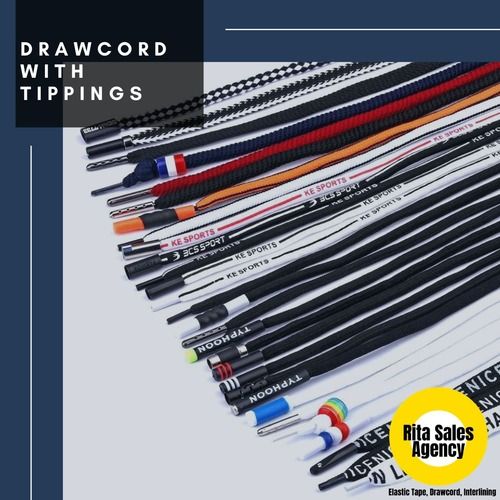 High Strength Garment Drawcord with Tipping