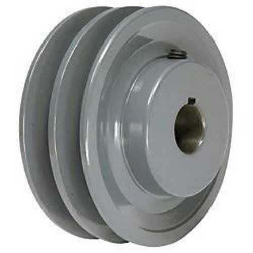 Motorized V Groove Pulley - Polished Metal, 0.5 Ton & 1 Ton Capacity | Glossy Black Finish, Custom Size Options