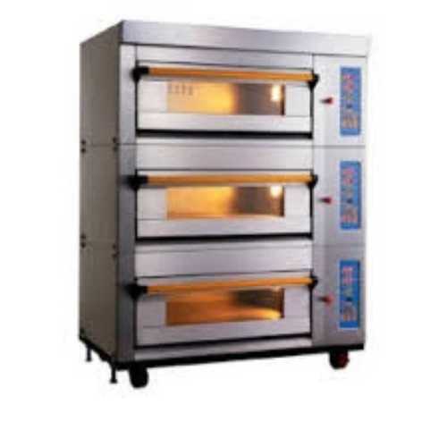 Silver Three Deck Bakery Oven