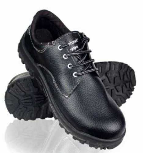 Black Polished Safety Shoes Size: Custom