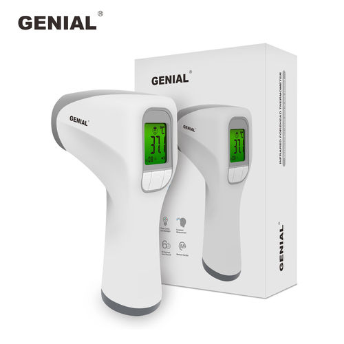 Blue And Green Fast Reading Infrared Forehead Thermometer Genial Technology