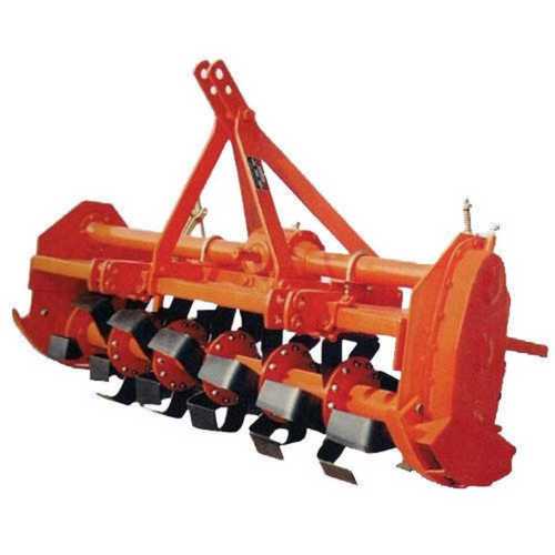 Orange Paint Coated Agriculture Rotavator