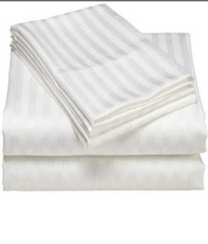 100% Cotton Plain White Bed Sheets