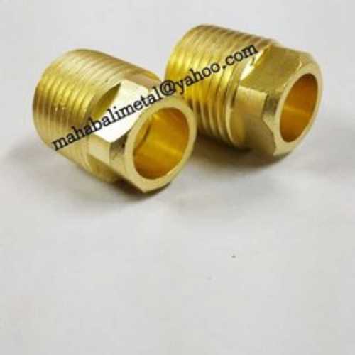 Round Polished Brass Threaded Insert