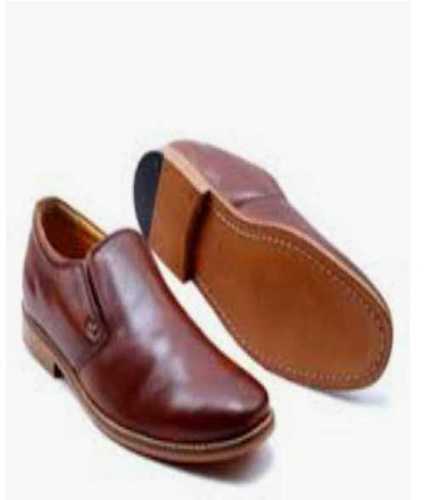 Any Season Brown Color Mens Leather Shoes