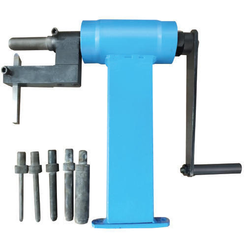 Blue Hand Operated Hydraulic Hose Skiving Machine