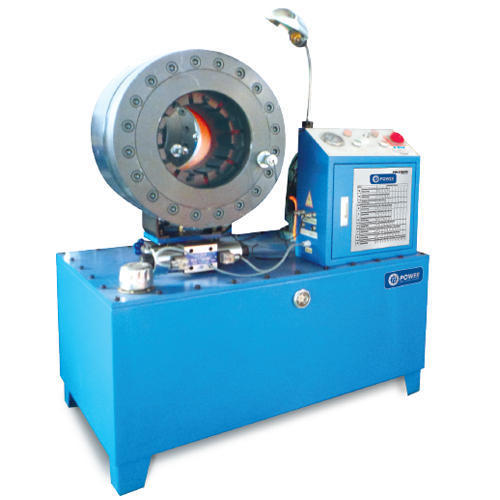 Blue Hydraulic Hose Pipe Crimping Machine