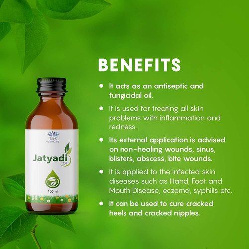 Ayurvedic Herbal Jatyadi Oil For Wound Healing