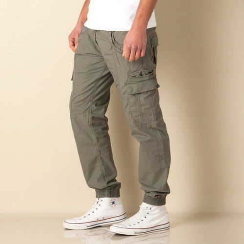 Brown Mens Casual Cargo Pant