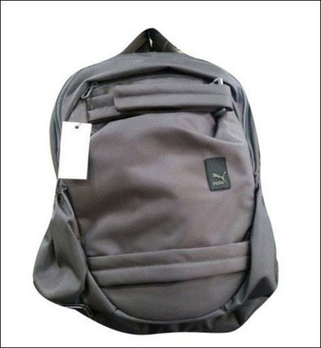 Grey Waterproof School Backpack Bag