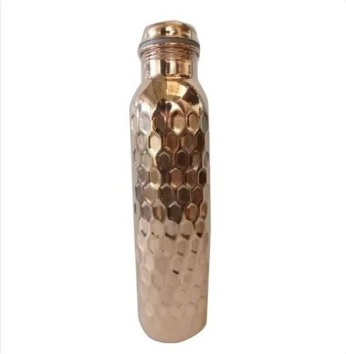 Round Diamong Hammered Copper Bottle