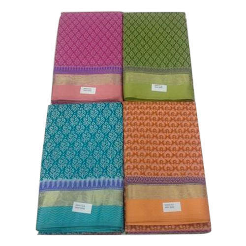 Different Digital Print Casual Wear Gadwal Printed Ladies Saree