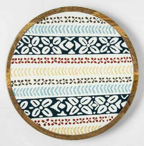 Enamel Wooden Platters