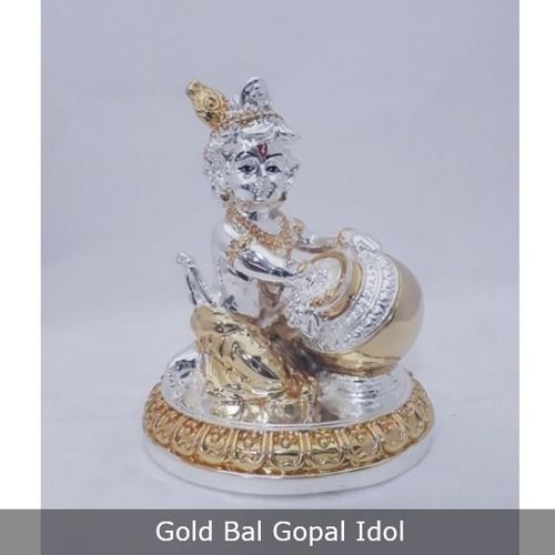 Gold Plated Bal Gopal Idol