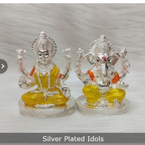 Silver Plated Laxmi Ganesh Idols
