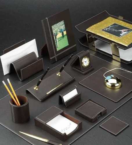 Various Leatterate Corporate Desk Organizer