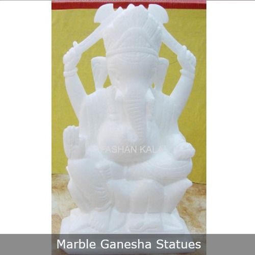 Marble White Ganesha Statue