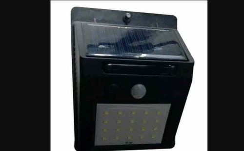 Black 7.5W Led Solar Motion Sensor Wall Lights