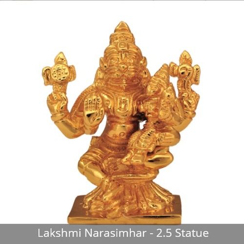 Easy To Clean Lakshmi Narasimha Statue 2.5 Inch